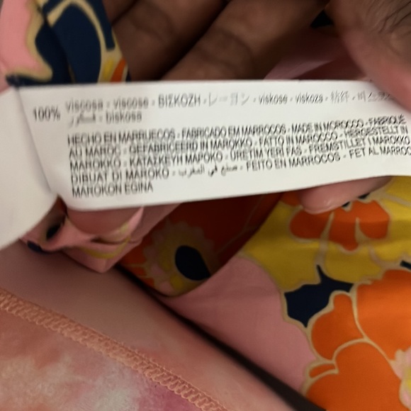 Zara Floral Print Flare Pants- NWT - Picture 6 of 6